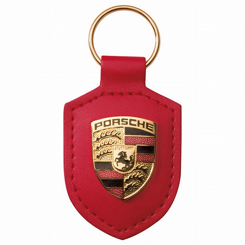 WAP 050 092 0E Porsche Crest Key Fob Red