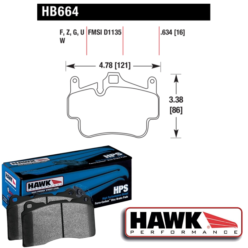 Hawk Performance HB664F-634